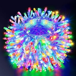 Veat00L - 10M 100Led 8 Modos De Iluminación, Interiores, Navidad, Fiestas, Decoración De Patio, Añadir Ambiente Festivo
