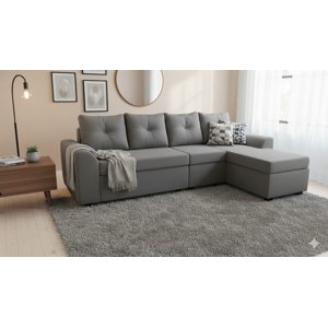 Deco Outlet Gm - Seccional Modular Bruselas 4.1 Felpa Gris