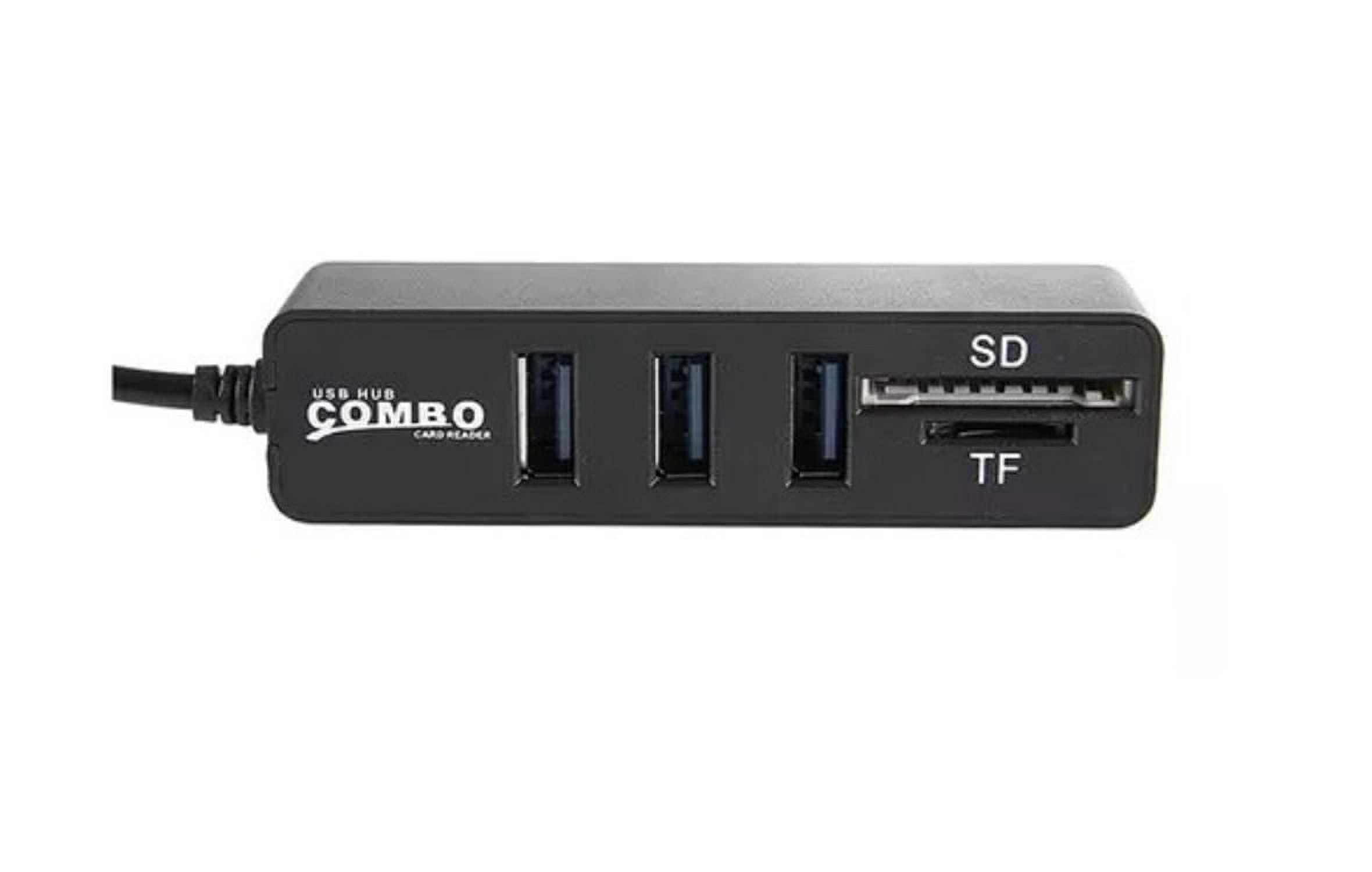 Adaptador Usb Dm Hub 3 Puertos Y Lector Sd Usb 2.0