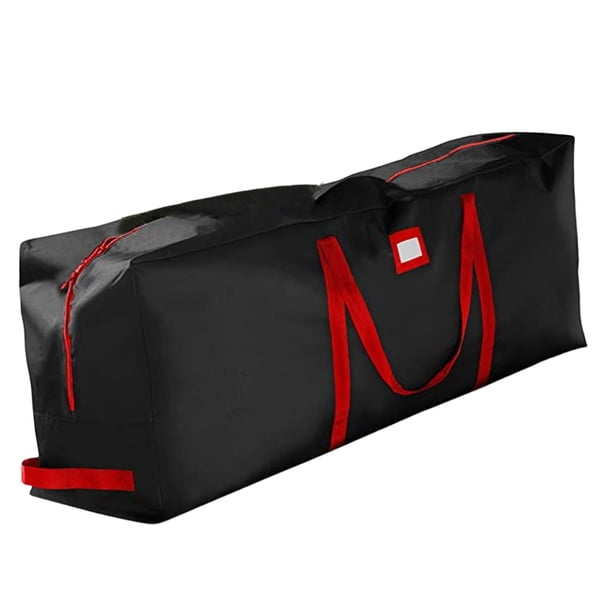 Bolsa De Almacenamiento Extragrande Para árboles De Navidad, Asas Dobles Para Suministros De Mudanza, Color Negro, 135 X 34 X 68 Cm
