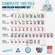 thumbnail image 2 of Set de Mahjong Americano SEHAUSEU 166 fichas + Dados + Empujadores, 2 of 8