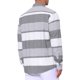 thumbnail image 3 of Camisas de rayas para hombre de manga larga con botones casuales de algodón XL gris, 3 of 6