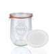 thumbnail image 1 of Tarro de vidrio para conservar Weck 745 Tulip 1062 ml con tapa Keep Fresh, 1 of 3