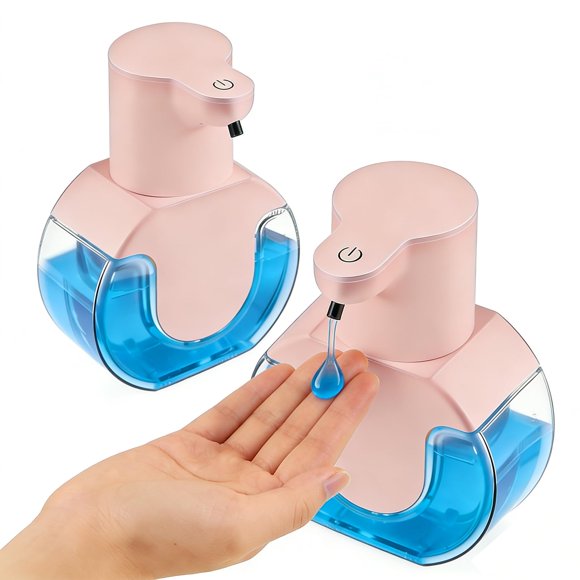 Dispensador de Jabón Automático Ipefan 2 Unidades 420 ml Recargable en Rosa