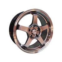 Gen - Juego De Llantas 16X7 5X108 Et38 Hyper Black Machine Lip 512