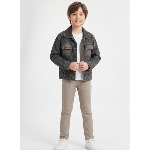 Chaqueta Mezclilla Ni o Juvenil Denim Destroyed Oversize