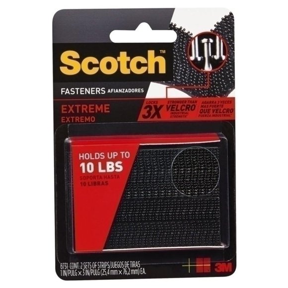Sujetadores resellables Scotch Heavy Duty, 2 juegos de 6 paquetes