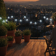 thumbnail image 3 of Guirnalda Solar Navidad 20 Led 4m Arbolito Copos Blanco, 3 of 9