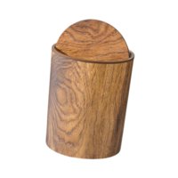 Magideal - Bote De Basura Rectangular Con Tapa Oscilante Papelera De Cocina Cubo De Basura De Imitación Madera Recipiente Para Desperdicios Diseño Retro En Mater S