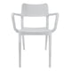 thumbnail image 3 of Silla Plástica Con Apoya Brazos Minimal Gris Dvp, 3 of 5
