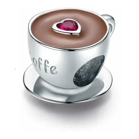 Genérico - Charm Dije Plata 925 Taza Café / Todojoyas