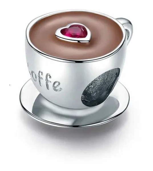 Genérico - Charm Dije Plata 925 Taza Café / Todojoyas