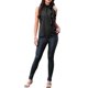 thumbnail image 2 of Top de cuello halter FAB CURVES para mujer Blusa casual elegante sin mangas con diseño floral 3D S Negro, 2 of 6