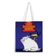 thumbnail image 1 of 2 Stupid Dogs Bolso de tela con estampado de lienzo para mujer, bolsa de compras reutilizable y estética, con cremallera interior, regalo para mujer,40*40cm., 1 of 6