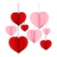 thumbnail image 1 of 8 Adornos De Corazón Para Colgar En La Puerta, Color Rojo Y Rosa., 1 of 5