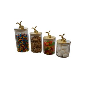 Genérico - Set De 4 Contenedores Con Diseño Unico 01
