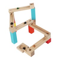 Magideal - Bloques De De Madera, Juego De Construcción Clásico De Bricolaje, Actividades De Aprendizaje, Juguete Sensorial Montessori Para Niños De 4 A 8
