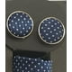thumbnail image 2 of Set Corbata, Pañuelo Y Colleras Azul marino, 2 of 3