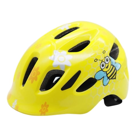 Magideal - Casco De Bicicleta Para Niños Casco De Ciclismo Protector Cómodo Para Niños Y Niñas Se Adapta A Niños De 3 A 10 Años Casco De Bicicleta Para Niños Con Amarillo