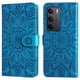 thumbnail image 1 of Funda tipo cartera FOXDOCK para Realme C75 4G , diseño girasol en relieve, cuero PU, cierre magnético, soporte y tarjetero, 1 of 5