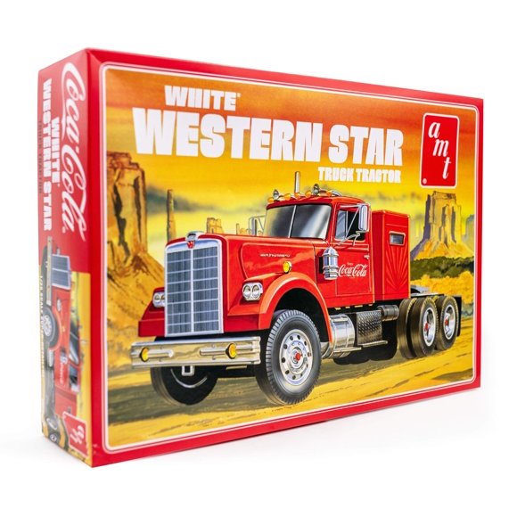 Kit de Maqueta AMT White Western Star Semi Tractor a Escala 1:25