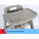 thumbnail image 2 of Silla comedor bebé con ruedas + mesa, 2 of 3