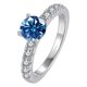 thumbnail image 1 of Anillos de Compromiso de Moissanita para Mujer 1 Uds Corte Redondo Color D Anillos de Diamante Rosa/azul/verde Moissanita de 4 Puntas Anillos de Aniversario Promesa Boda para Esposa Regalos con, 1 of 9
