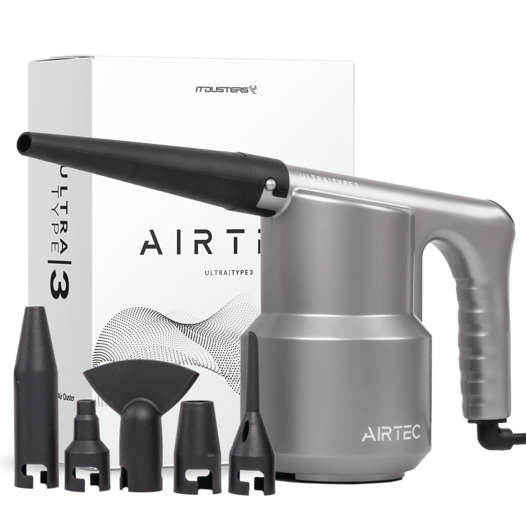 Plumero Eléctrico Con Soplador De Aire It Dusters Airtec Ultra Para Pc