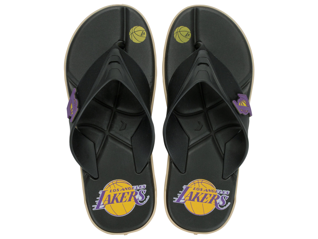 Sandalia Hombre Negro/Azul Lakers Shot Nba Rider