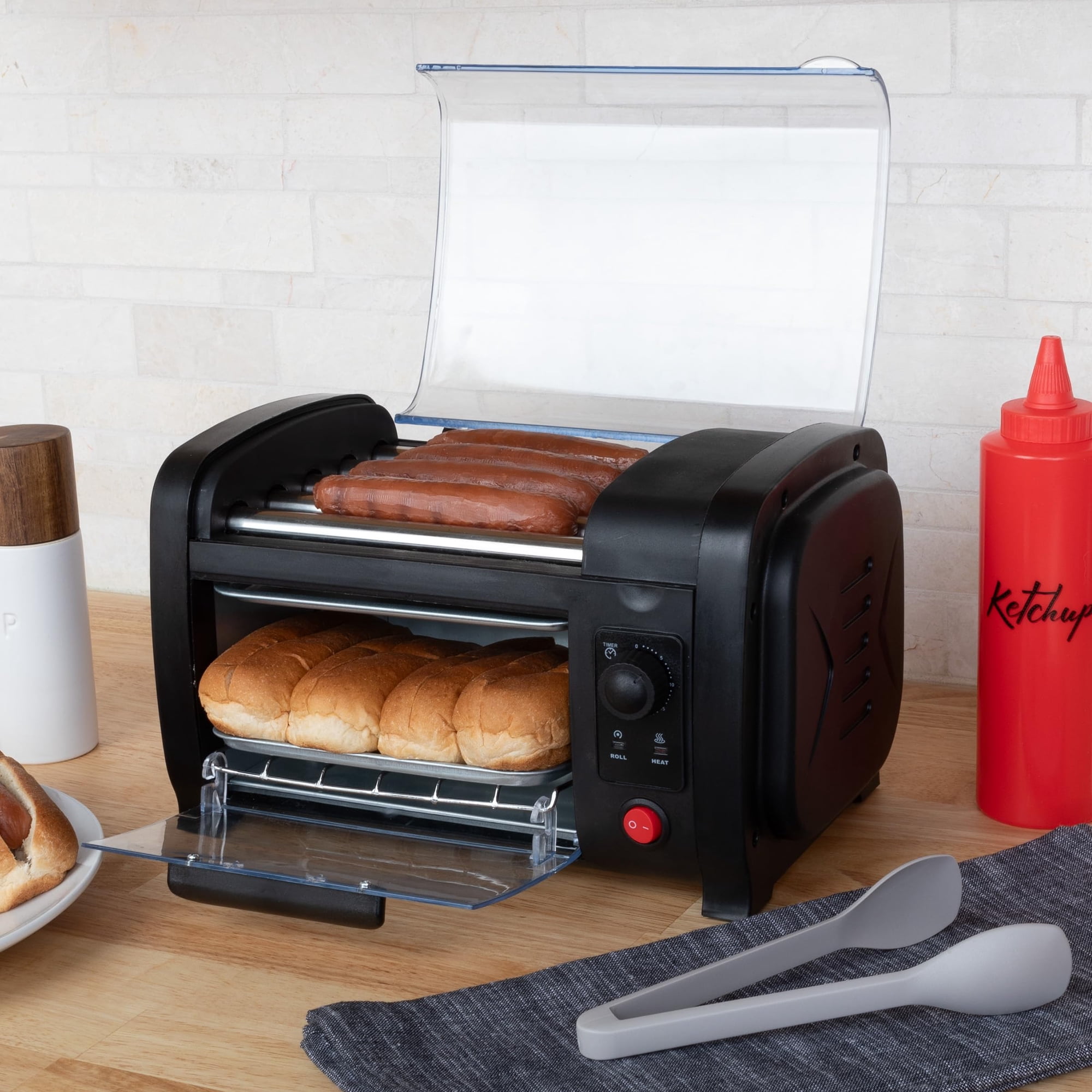 Horno Tostador Para Hot Dogs Great Northern Popcorn 120v Con Temporizador