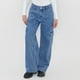thumbnail image 2 of Jeans Mujer Cargo Wide Leg Fit Azul Medio Corona, 2 of 5