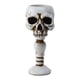 thumbnail image 5 of Calavera Taper Portavelas Columnar Velas Stand Estatuilla Decoración Para El Hogar Blanco, 5 of 5