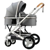 Coche Cuna Moisés Con Accesorios Lubabycas Gris