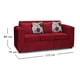 thumbnail image 2 of Sofá 3 Personas Ezeiza Chenille Rojo Italiano, 2 of 3