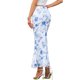 thumbnail image 3 of INSPIRE CHIC Falda Maxi de Verano para Mujer Cintura Alta Floral de Malla Boho Bodycon Cola de Sirena Faldas Largas S Blanco Azul, 3 of 6