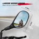 thumbnail image 2 of KEMIMOTO ATV Mirrors, 8 mm y 10 mm, espejos para manillar de motocicleta, 2 of 3