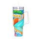 thumbnail image 2 of Gummy Bear y Amigos Vaso aislado de acero inoxidable con asa, diseño temático, regalo para familia, amigos y fans; incluye pajita y encaja en el portavasos estándar, 40 oz, 2 of 6