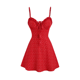 thumbnail image 1 of Vestido Corto Mujer Con Tirantes Estampado Lunares Volantes, 1 of 5