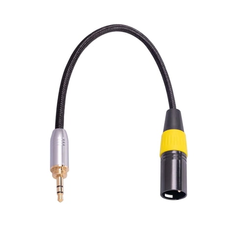 Magideal - Conector De Línea De Audio Jack Estéreo Cable Auxiliar De 3 5 Mm Xlr Adaptador De Cable De Micrófono De Para Altavoces Estilo A