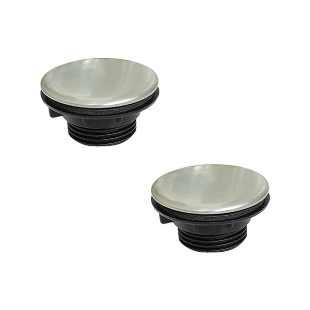 Cubierta para orificio de grifo de fregadero de cocina de acero inoxidable, 2 piezas, ZYYC