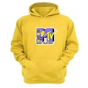 Genérico - Polerón Canguro Mtv´S Amarillo Talla L Unisex
