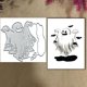 thumbnail image 1 of Troqueles metálicos DAIYEEXU Fantasma de Halloween 8,5 x 7,4 cm, 1 of 7