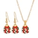 thumbnail image 1 of Conjunto De Collar Y Aretes Navideños, Joyería Navideña Para Caja De Regalo Festiva De San Valentín, 1 of 5
