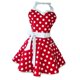 thumbnail image 5 of Delantales De Moda Vestido De Algodón Delantal De Punto De Encaje Hogar Cocina Rojo, 5 of 5