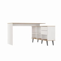 Tododescuento - Escritorio Cronos 2 Cajones- Blanco