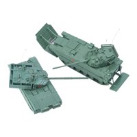 Magideal - 2 Piezas 1/72 4D Vehículos Modelo Set Modelo Juguete Tanque Coche Patrulla Blindada Colección De Juguetes Educativos Modelo De Acción Para Fiesta