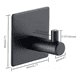thumbnail image 3 of Ganchos adhesivos colgador perchero baño cocina acero inoxidable negro, 3 of 3