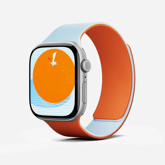 Correa MOFT Snap Duo para Apple Watch 38 40 41 42mm Celeste Naranjo