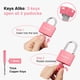 thumbnail image 2 of Candado con llave Padlock Puroma Lock, 43 mm, aluminio, paquete de 2 unidades, color rosa, 2 of 7