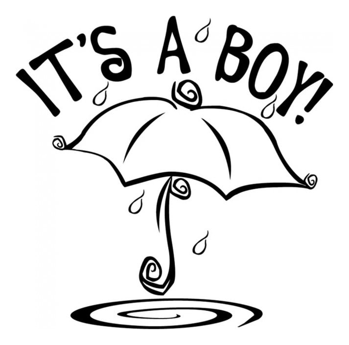 Rienda Libre Graphics - Decomural It'S A Boy Baby Shower Ws-17082